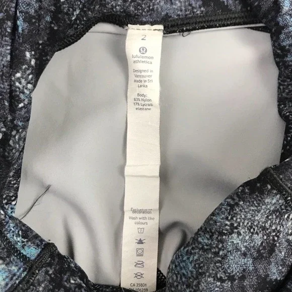 RARE Lululemon Fast And Free 7/8 Legging Fairisle Size 2 EUC! - Picture 7 of 8